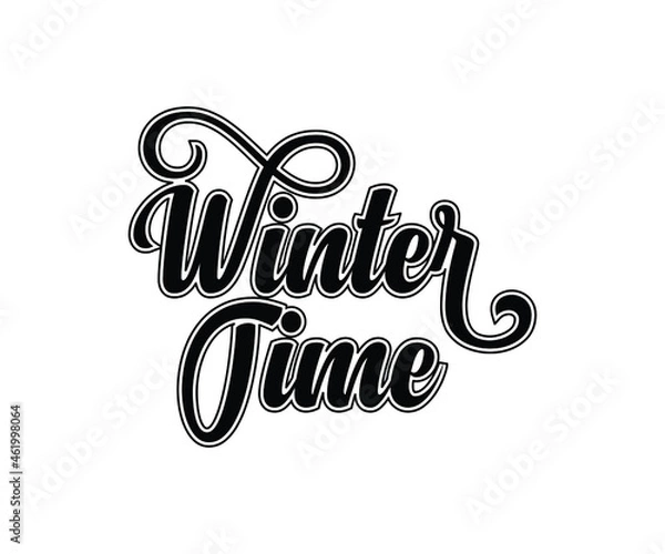 Obraz Winter Time t-shirt Design