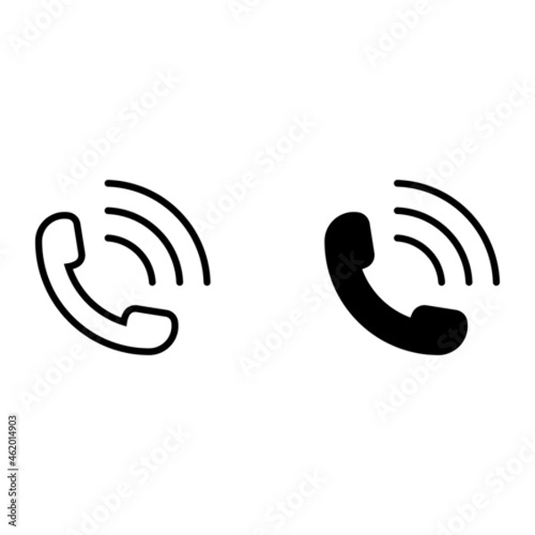 Fototapeta Phone Call vector icon
