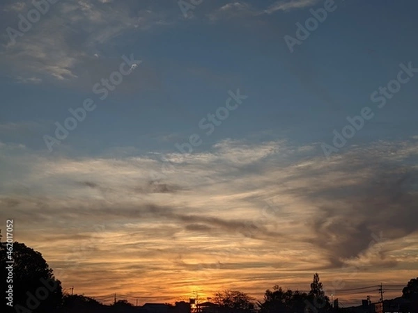 Obraz sunset in the city