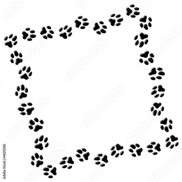 Obraz cadre empreintes relief