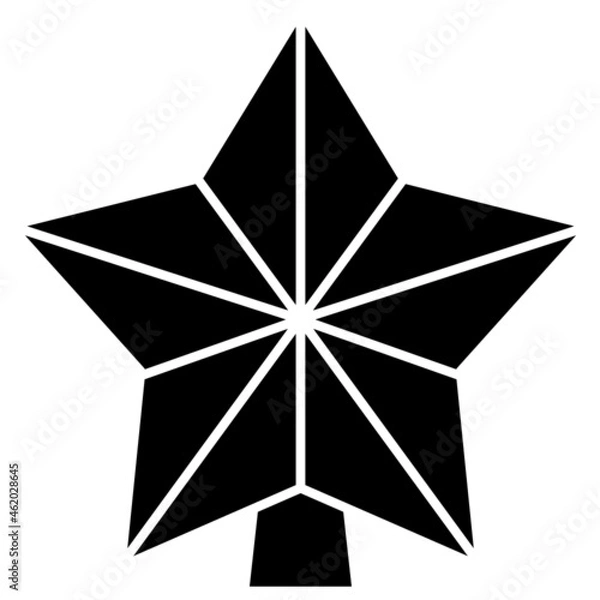 Fototapeta star solid icon