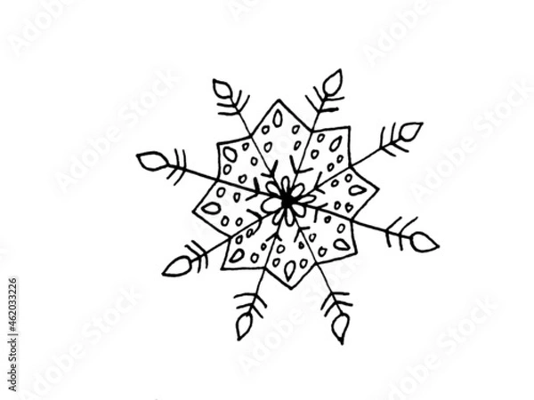 Obraz christmas snowflake ornament