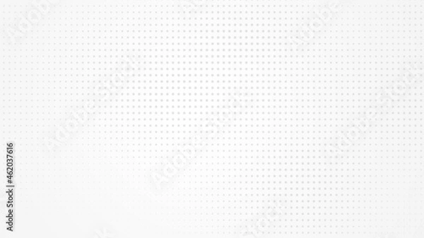 Obraz Dot white gray pattern gradient light texture background. Abstract  technology big data digital background. 3d rendering.