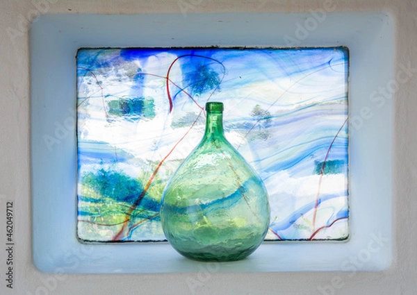 Obraz Botella en ventana