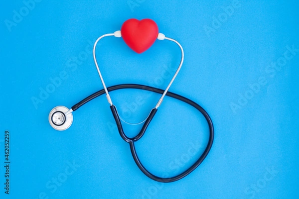 Obraz stethoscope and heart