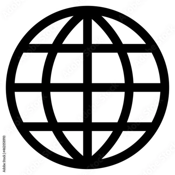 Obraz 地球　シンプルなアイコン