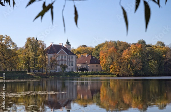 Fototapeta Palace at Otwock Wielki, southeast of Warsaw, Mazovia, Poland