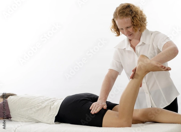 Obraz Kinesiologist treating Hamstrings