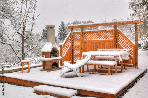 Obraz Erster Schnee im Oktober
