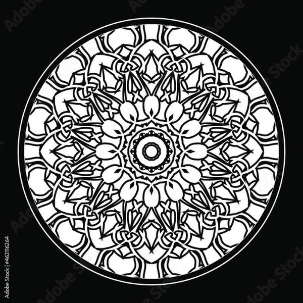 Fototapeta Circular pattern mandala art decoration elements