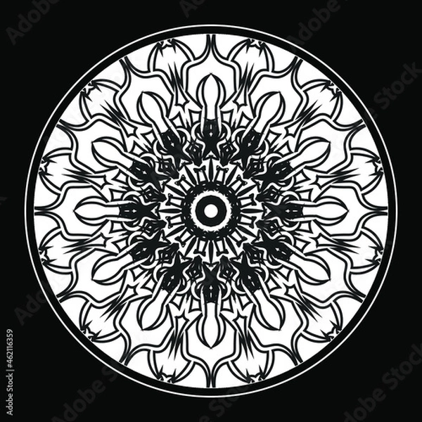 Fototapeta Circular pattern mandala art decoration elements