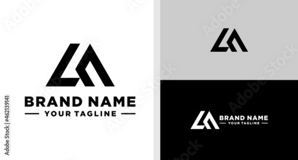 Fototapeta LM LOGO MONOGRAM BOLD EDITABLE