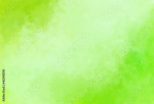 Fototapeta 背景素材_水彩テクスチャ_黄緑