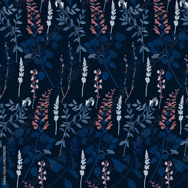 Fototapeta Floral seamless pattern