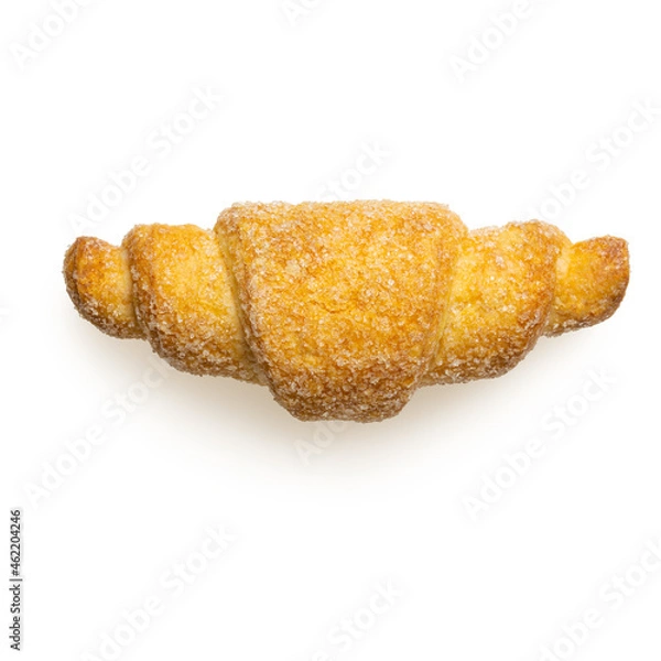 Obraz Isolated croissant on white background