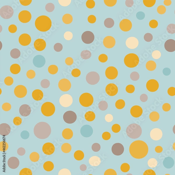 Fototapeta Vector abstract polka dots seamless pattern background