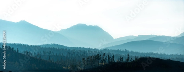 Fototapeta Mountain silhouettes 