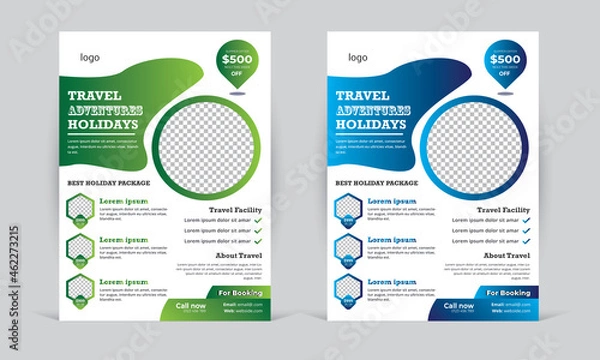 Obraz Travel Flyer Template