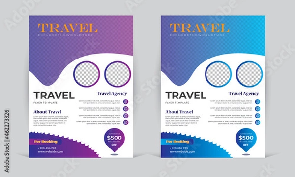 Obraz Travel Flyer Template