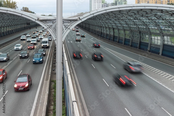 Fototapeta traffic on highway