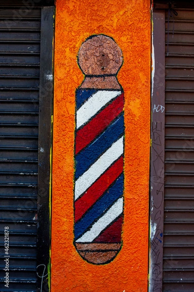 Obraz Hand Painted Barber Shop Sign
