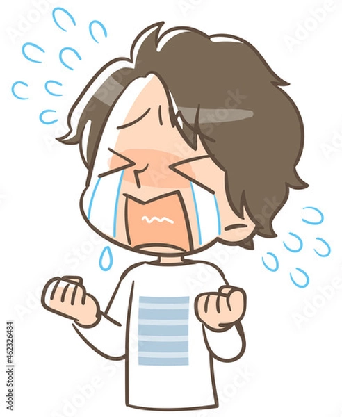 Obraz 大泣きする男の人2