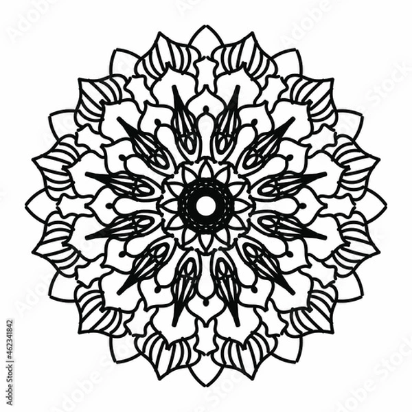 Fototapeta Vector round abstract circle. Mandala style.