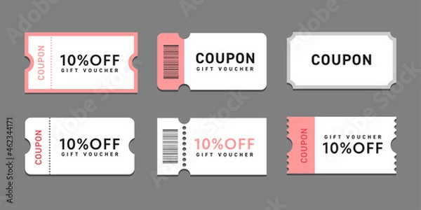 Obraz 割引クーポン券のイラスト