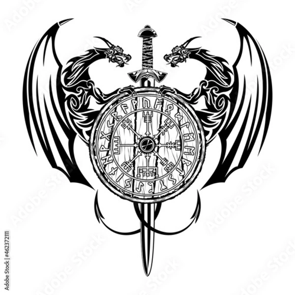 Obraz Scandinavian tattoo_0022