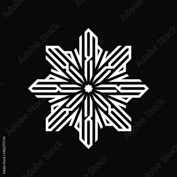 Fototapeta Arabic Calligraphy of the Name of God (Allah) in Star Shape
