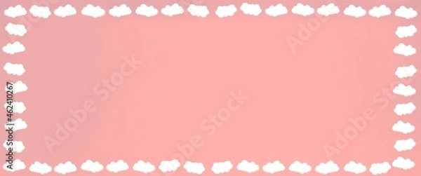 Fototapeta Valentines heart balloon with people flying and floating on blue sky background. Paper Cut Design Illustration of love for Happy Mother's or Valentine's Day greeting card design.