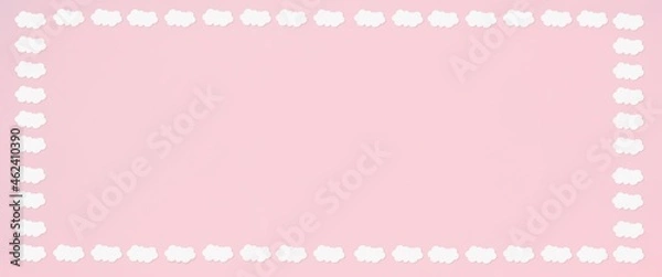 Fototapeta Valentines heart balloon with people flying and floating on blue sky background. Paper Cut Design Illustration of love for Happy Mother's or Valentine's Day greeting card design.