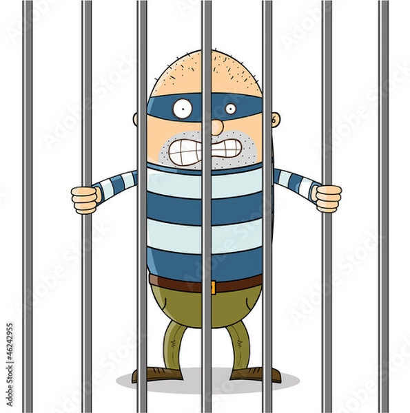Obraz bad guy in jail