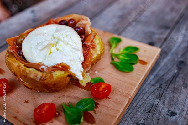 Obraz crudo mozzarella VV