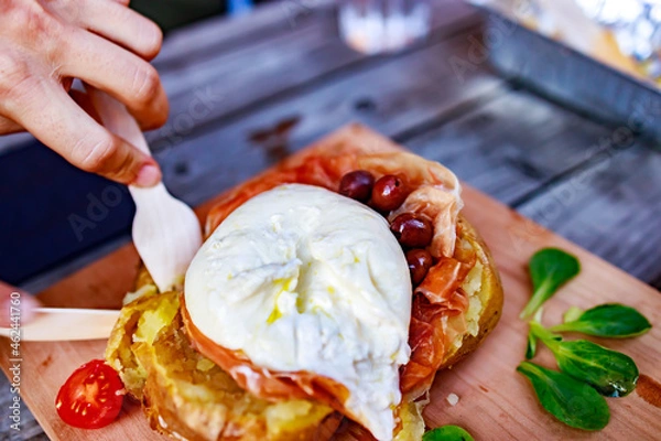 Obraz crudo mozzarella VXV