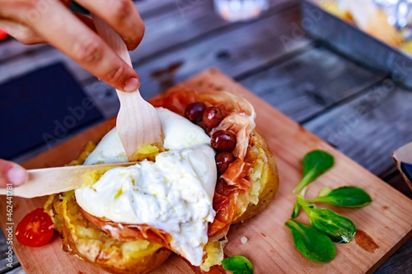 Obraz crudo mozzarella VC