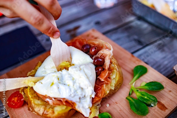 Obraz crudo mozzarella CV