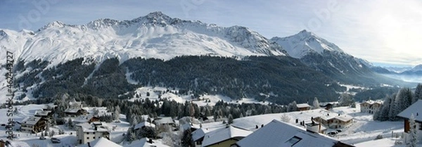 Obraz Lenzerheide panorama, Swiss alps.