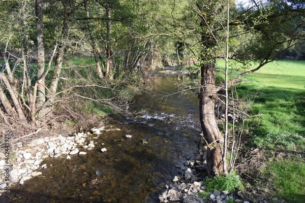 Fototapeta obere Ahr nahe Blankenheim, drei Monate nach der Flut