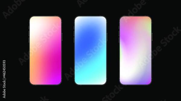 Obraz Phone template liquid gradient background