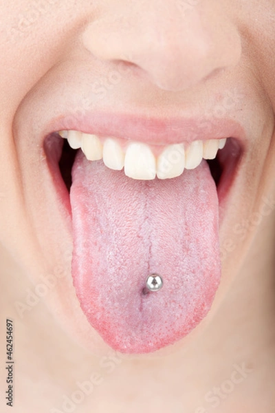 Obraz Tongue piercing