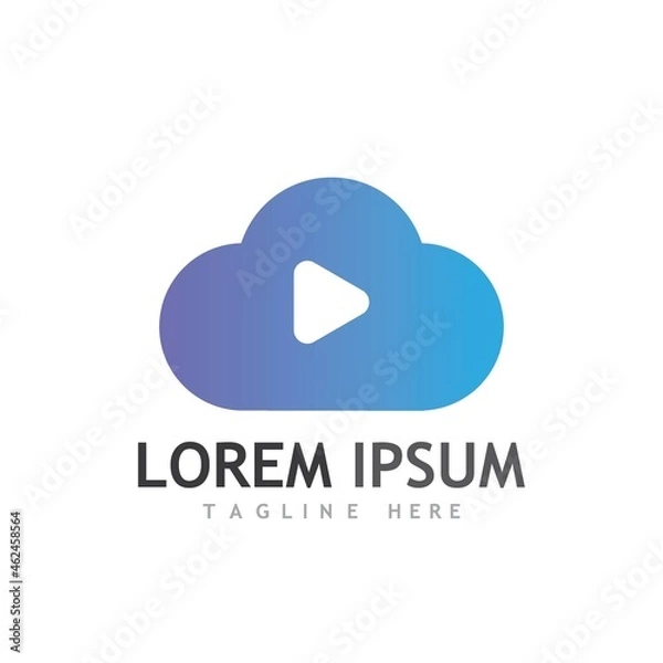 Fototapeta Cloud template vector