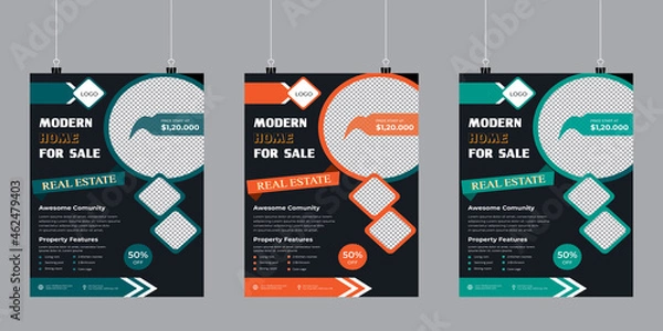 Obraz Real Estate Flyer