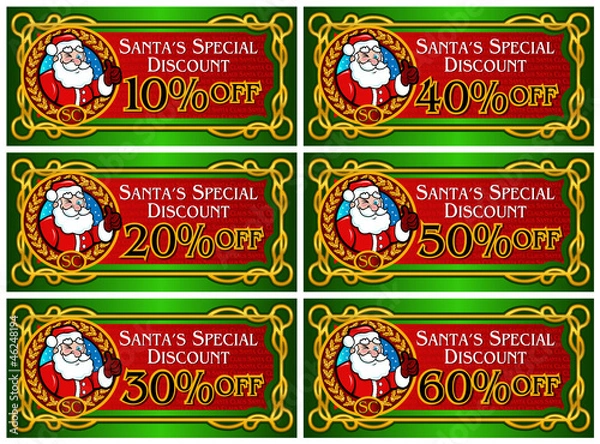 Obraz Santa Claus Discount Note