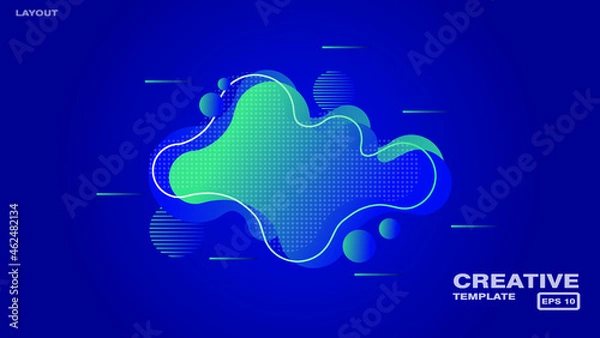 Fototapeta Abstract futuristic background gradient design. Website landing page, homepage template. Vector eps 10