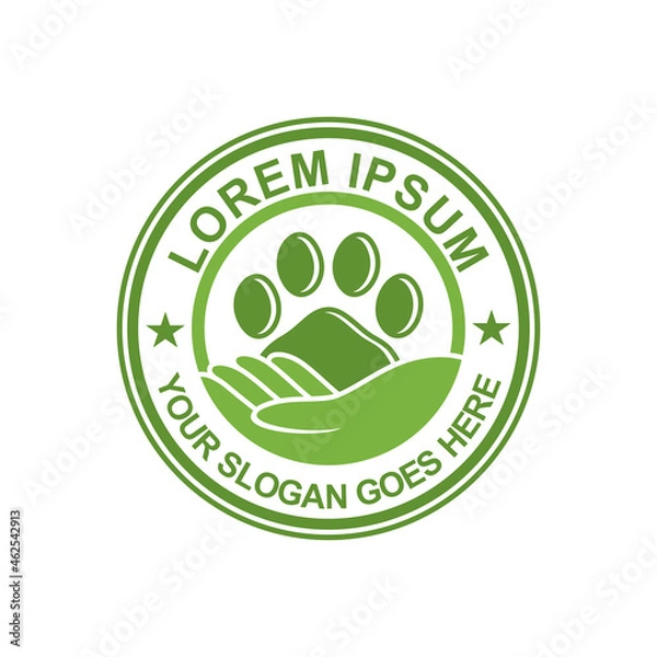 Obraz pets care logo , veterinary logo