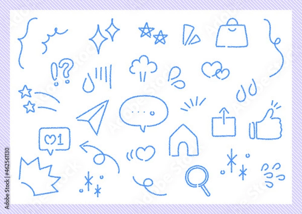 Obraz よく使う記号　絵文字　スタンプ