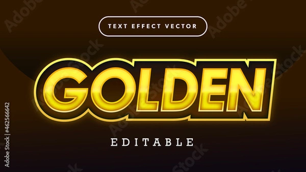 Fototapeta 3d render of a symbol glittering golden text effect vector illustration 