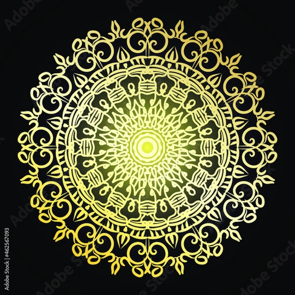 Fototapeta Vector round abstract circle. Mandala style