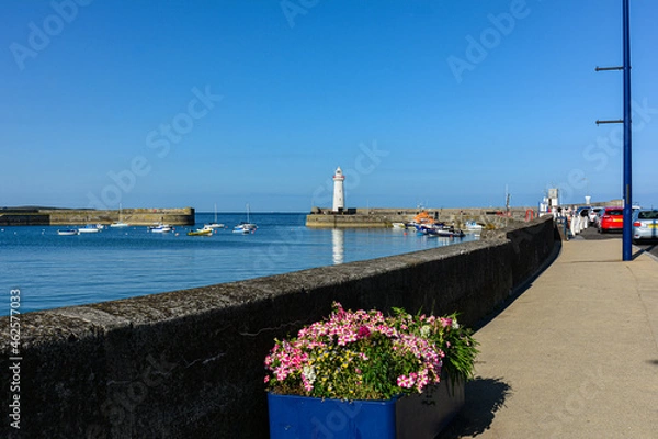 Fototapeta View of the lighthouse of Donaghadee, Northern Ireland,United Kingdom
